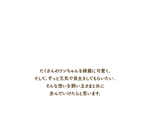 たくさんのワンちゃんをキレイに可愛く。